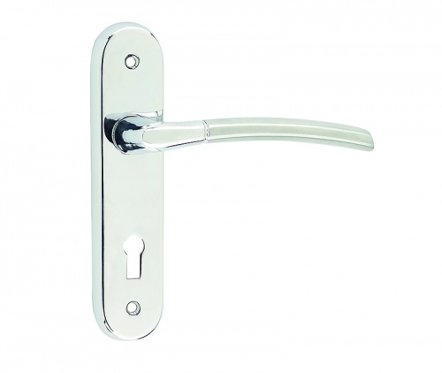 Jedo Lorenzo Kontrax Suite Door Handle Polished Chrome/Satin Chrome