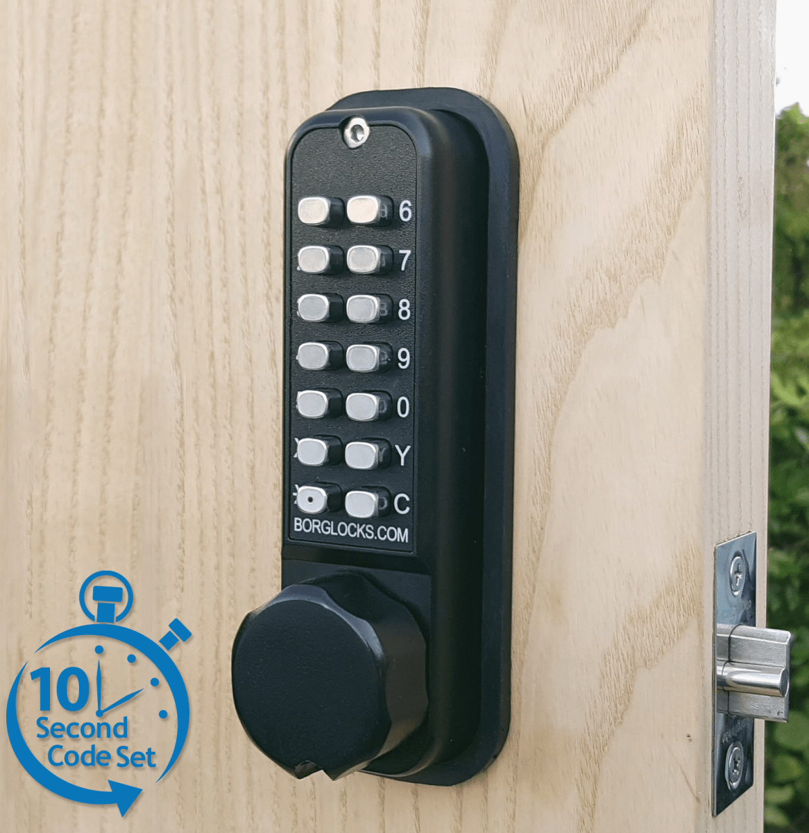 BL2621 ECP - Marine grade, tubular latch & back to back keypads with ECP coding chamber
