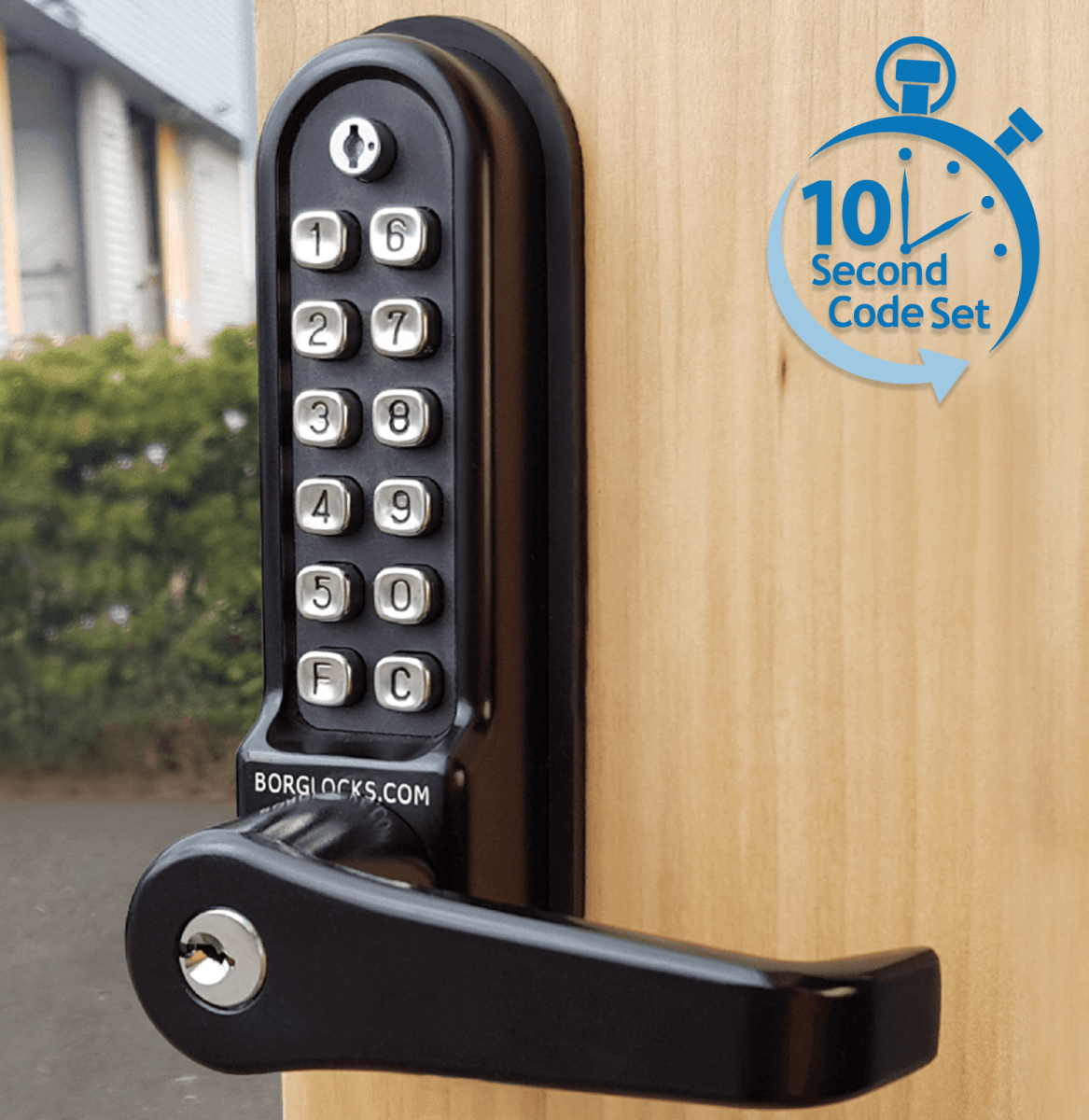 BL5771 ECP MG Pro - Back to back marine grade keypads with key override and tubular latch