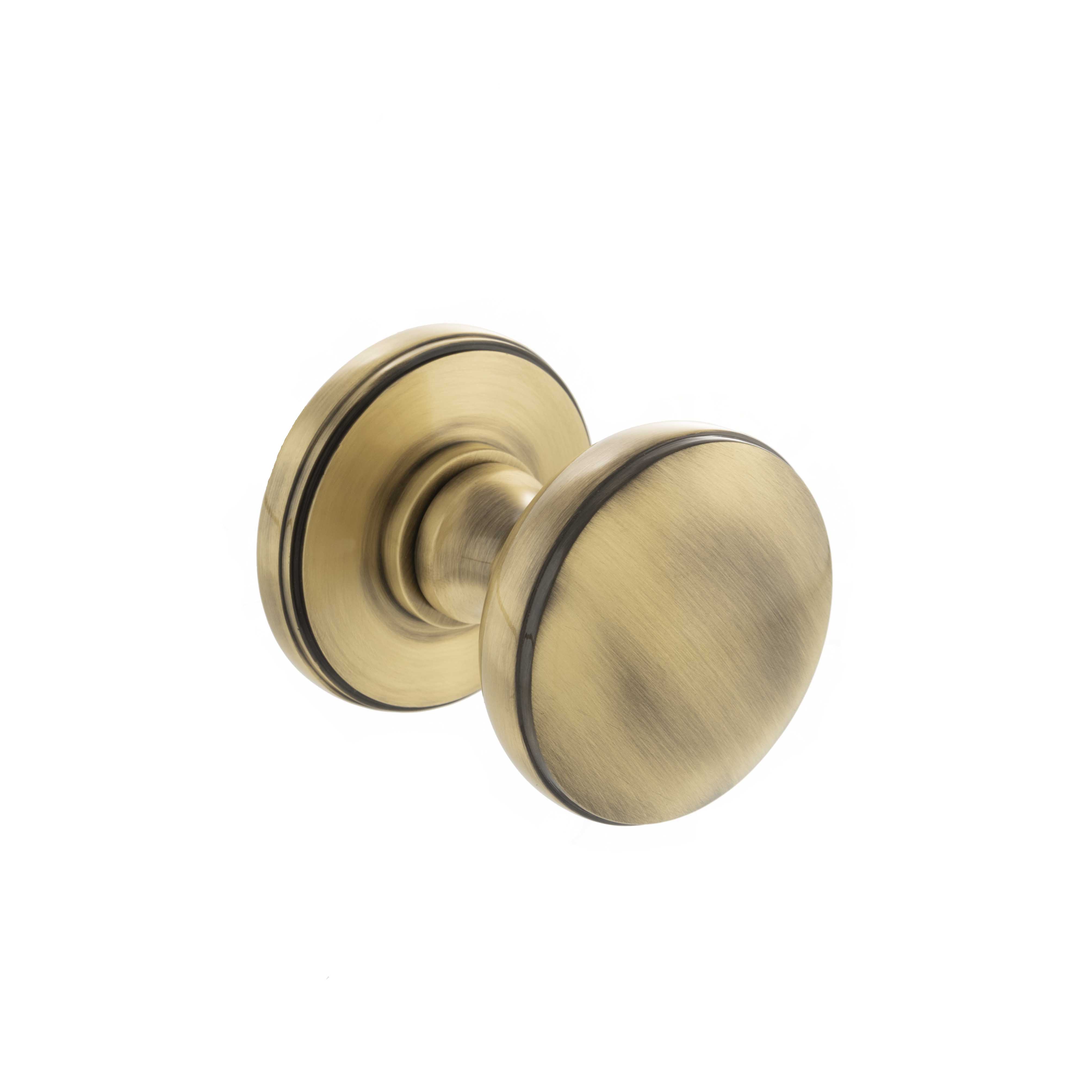 Millhouse Edison Solid Domed Mortice Knob on Concealed Fix Rose