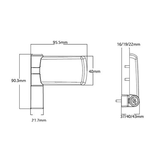 Trojan Patriot Plus 3D Flag Hinge
