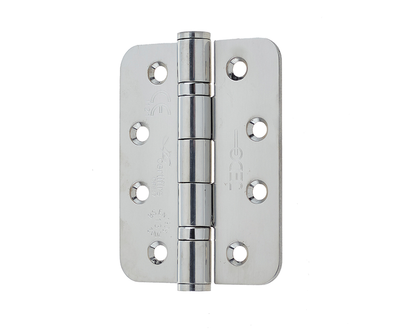 Jedo Grade 13 Radiused Ball Bearing Hinge 102x76x3mm Polished Stainless Steel