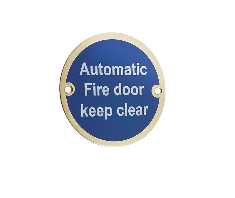 Jedo Automatic Fire Door Keep Clear