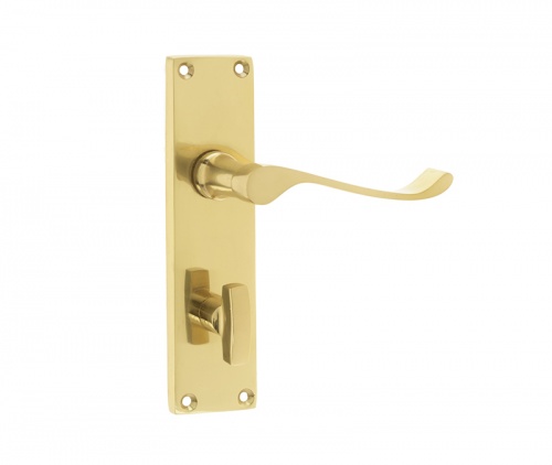 Frelan Victorian Kontrax Suite Scroll Door Handle Electro Brassed
