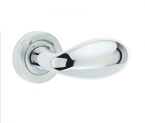 Frelan Club Door Handle on Rose