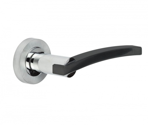 Frelan Modena Door Handle on Rose