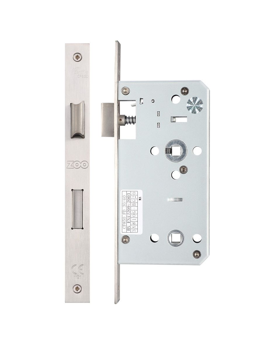 Din Bathroom Lock 22mm Forends