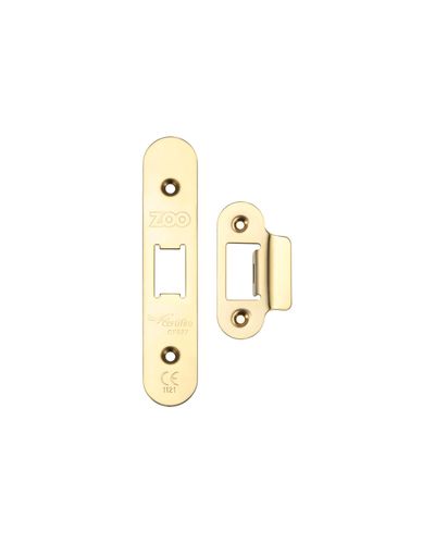 Spare Acc Pk for UK Flat Latch - contains Radius Forend, Strike and Fixing Screws