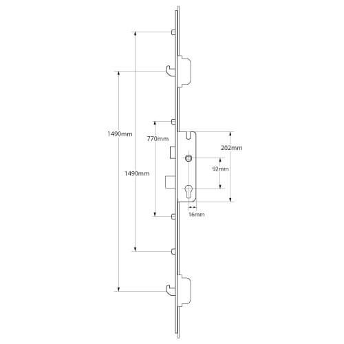 Maco C-TS 2 Hook 4 Roller