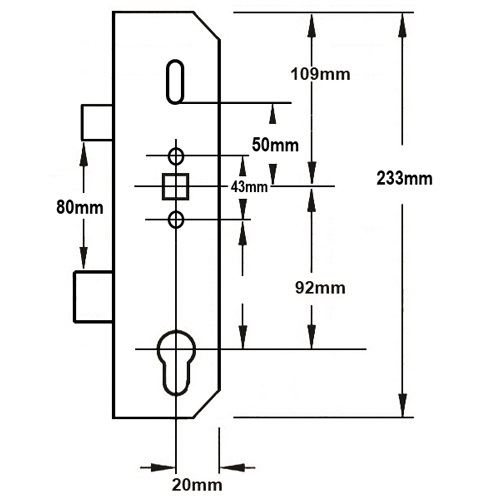 Coldseal Replacement Lockcase Single Spindle