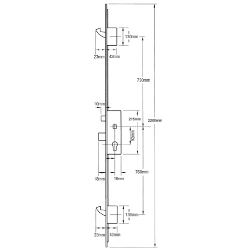 Roto H600 2 Hook