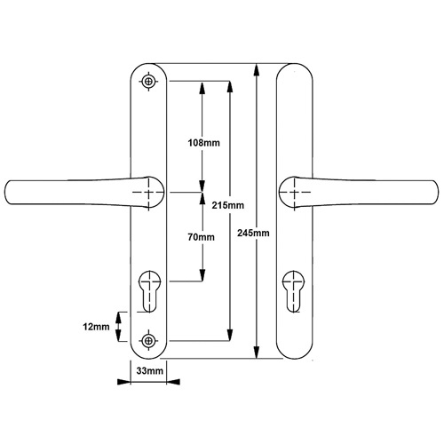 Cego Surelock Lever Lever 70 mm PZ