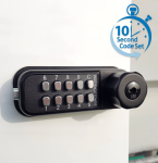 BL1716 MG Pro - Horizontal mini cabinet lock with key override and internal cam mechanism
