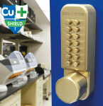 BL2501 Cu-Shield ECP - Antimicrobial copper alloy keypad with internal handle and tubular latch