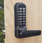 BL4441 - Marine grade, back to back, free turning lever handle keypads & 60mm tubular latch