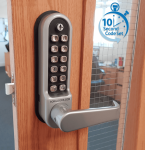 BL5400 ECP - Flat bar lever keypad with an internal lever handle & on the door code change function