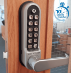 BL5403 ECP - Flat bar keypads with an internal lever handle, 60mm backset lockcase & on the door code change function