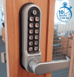 BL5408 ECP - Medium/heavy duty, flat bar handle keypad with fittings to suit leading panic hardware & on the door code change function