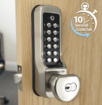 BL7801 ECP - Heavy duty knob turn keypad, tubular latch, key override & on the door code change functionality