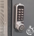 BL1706 - Mini cabinet lock with key override and internal cam mechanism