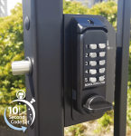 BL3030 - Mini gate lock with back to back keypads & concealed code change