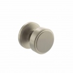 Millhouse Brass Boulton Solid Brass Stepped Mortice Knob on Concealed Fix Rose - Satin Nickel