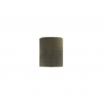 Millhouse Brass Watson Cylinder Knurled Cabinet Knob on Concealed Fix - Antique Brass