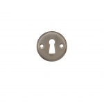 Millhouse Brass Solid Brass Open Key Hole Escutcheon - Satin Nickel