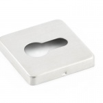 Stainless Steel Euro Profile Square Escutcheons