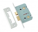 Jedo Bathroom locks with Square Forend & Radiused Strike Plate