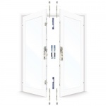 ERA 6535 French Door Kit UPVC Rebated