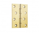 Jedo Double Phosphor Bronze Washered Hinges 102x76x4mm Polished Brass