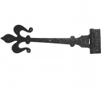 Antique Fleur De Lys T Hinge 400mm Black