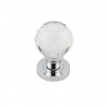 Jedo Kontrax Faceted Glass Mortice Knob