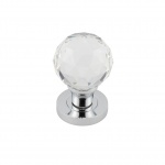 Jedo Kontrax Faceted Glass Mortice Knob