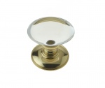 Jedo Oval Glass Mortice Door Knob
