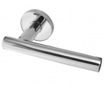 Atlanta Door Handles on Rose Grade 304 Stainless Steel