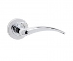 Frelan Gull Door Handle on Rose