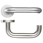 Zoo 19mm Return to Door Lever - Push On Rose - 52mm Rose - Grade 201