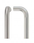 22mm D Pull Handle - 425mm Centers - Grade 304 - Bolt through Fixings