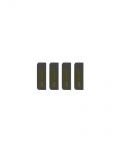 2mm 100mm x 30mm Intumescent to suit Vier and Zoo Radius Hinges - 4 Pads per Pack